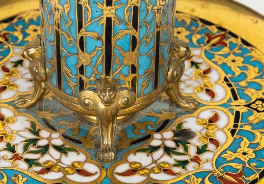 Une coupe en bronze cloisonné F.Barbedienne — 12