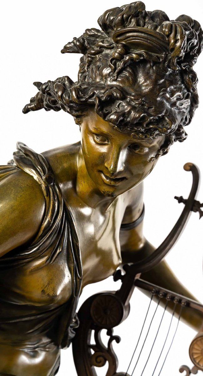 Figure en bronze Melodie d'Albert Ernest Carrier Belleuse — 6