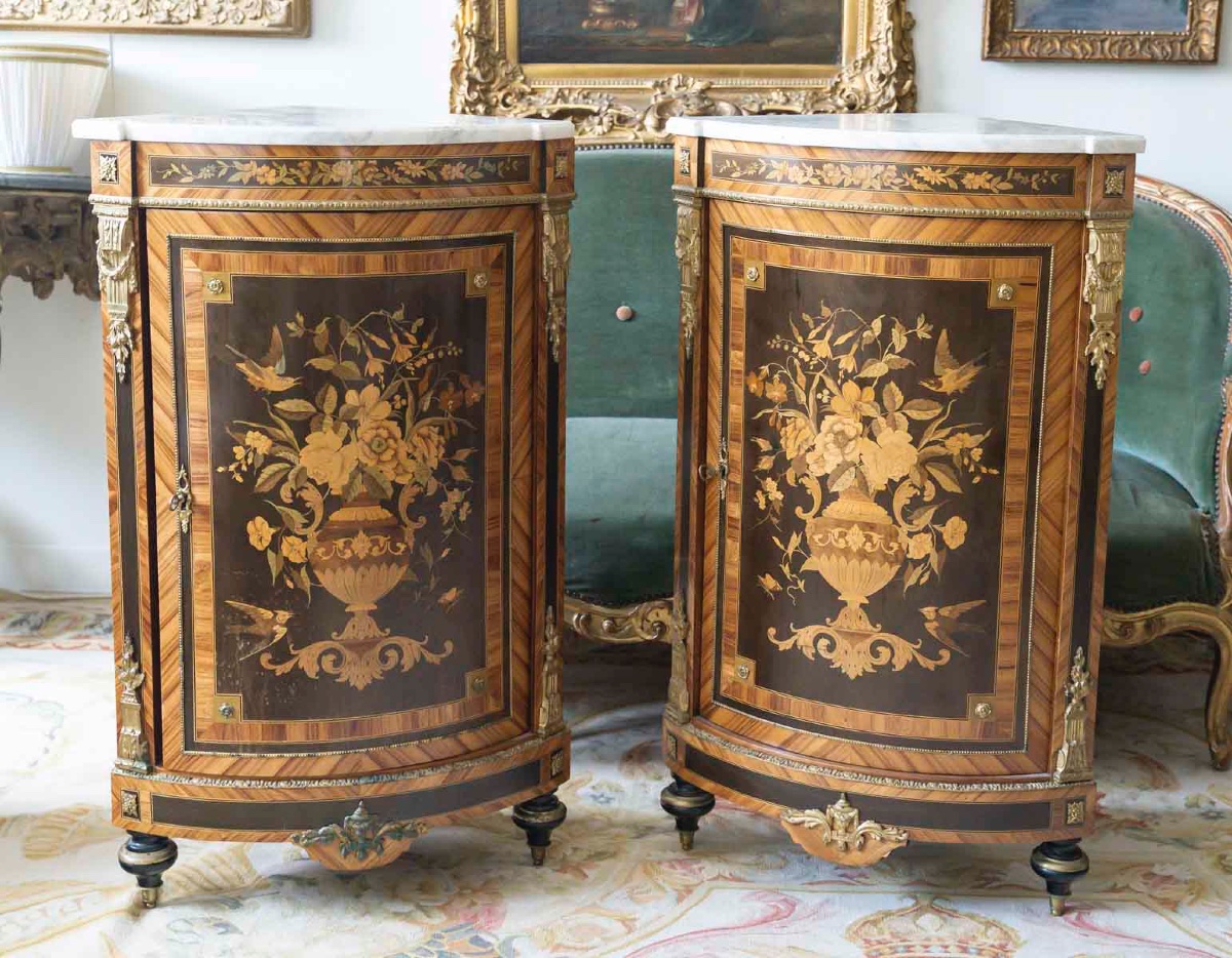 Une paire encoignures de style Napoléon III, fin du XIXe siècle — 6