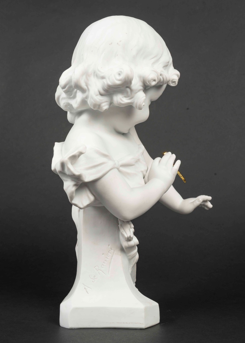 ARISTIDE de Ranieri un biscuit de Sèvres petite fille à la libellule, début du XXe siècle — 4