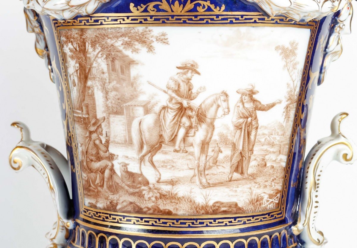 Paire de vases en porcelaine — 7