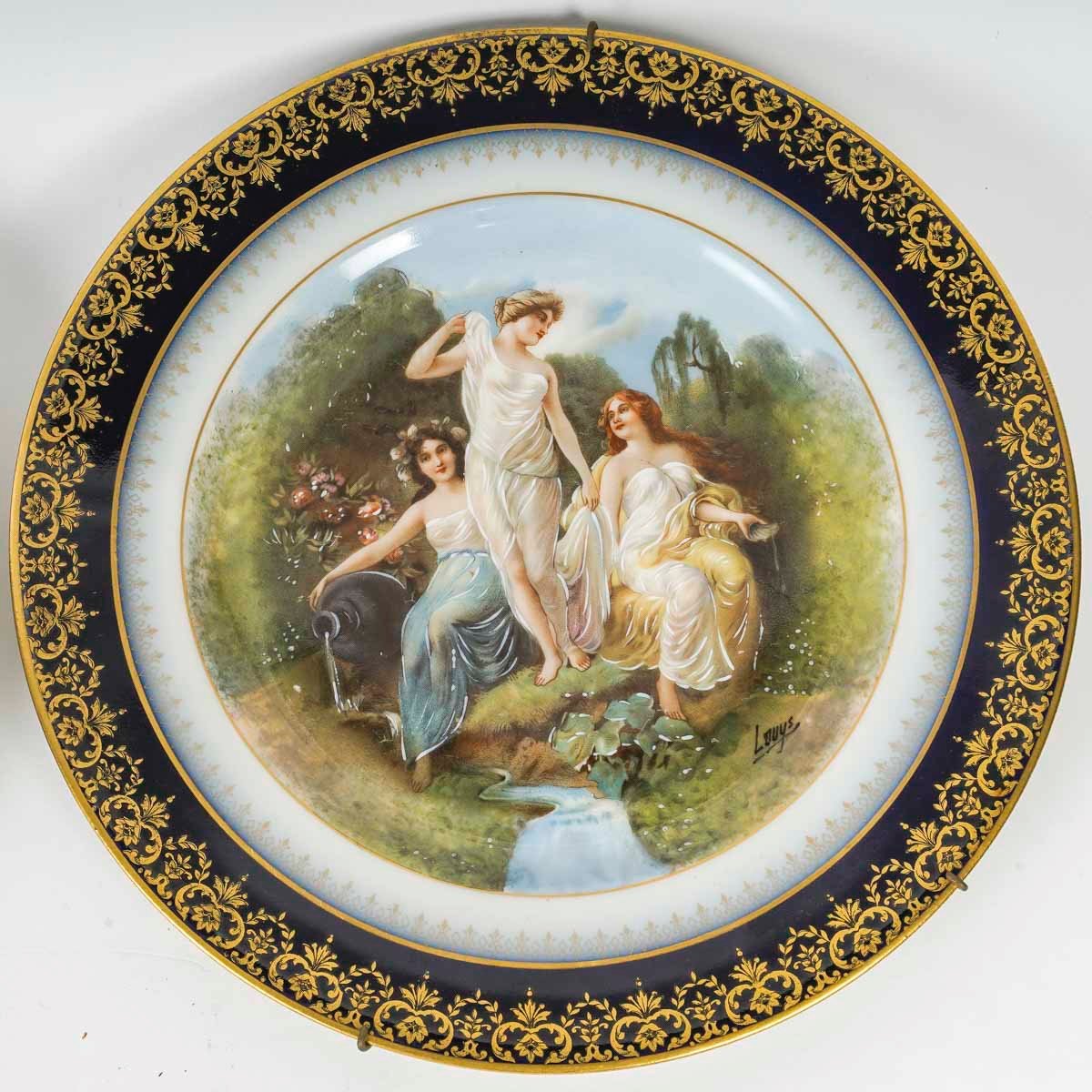Une paire d'assiettes en porcelaine de Limoges début du XXe siècle — 3