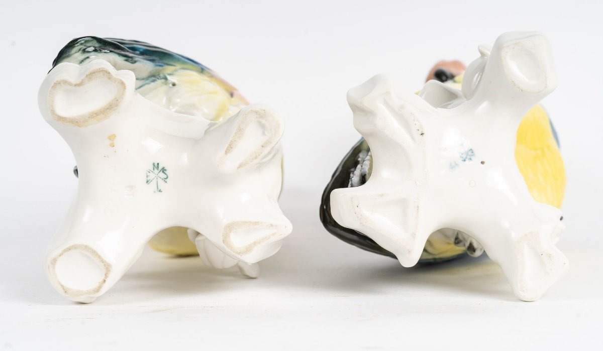 Une paire de sculptures en porcelaine, Saxe - Karl Ens Volkstedt — 10