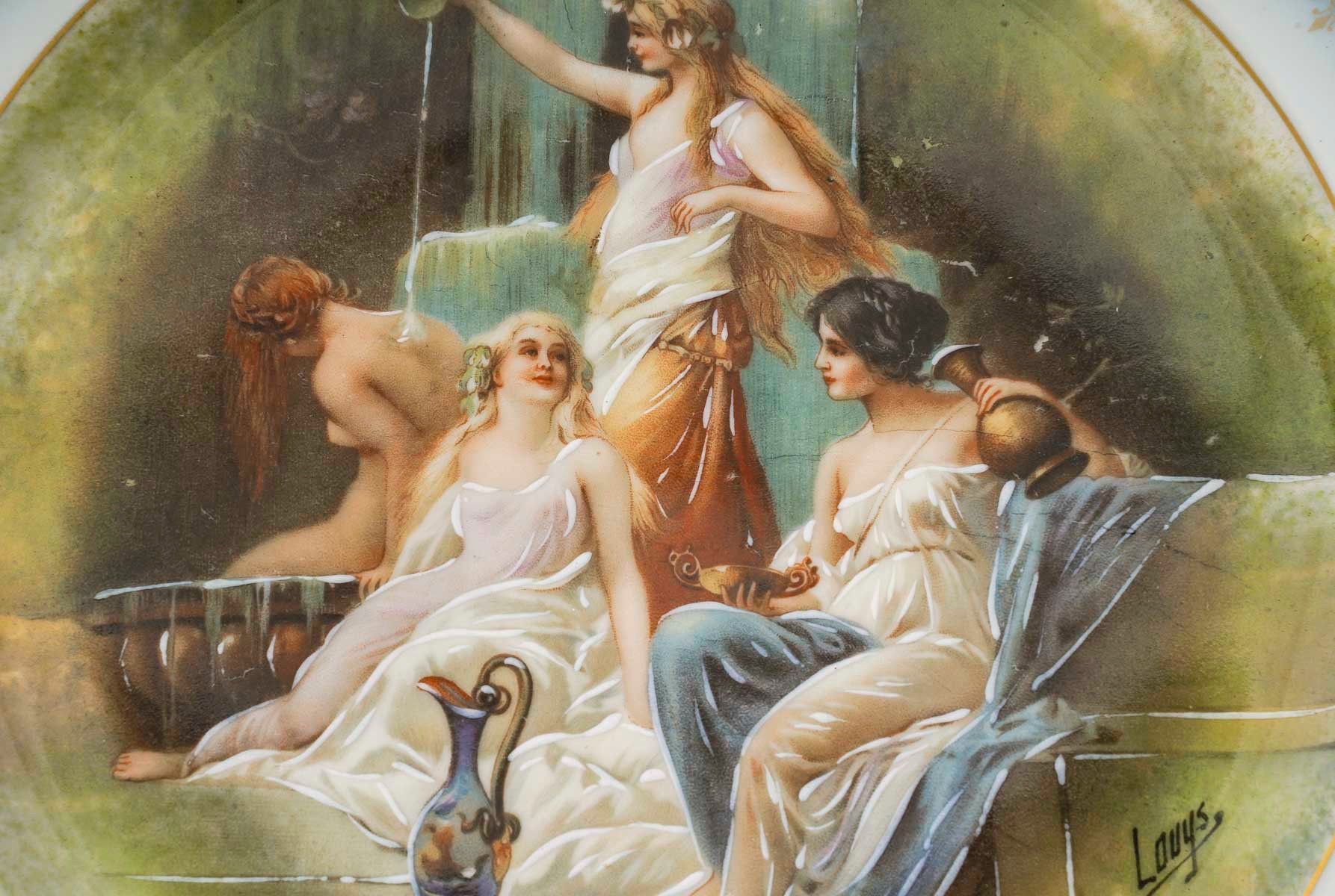 Une paire d'assiettes en porcelaine de Limoges début du XXe siècle — 8
