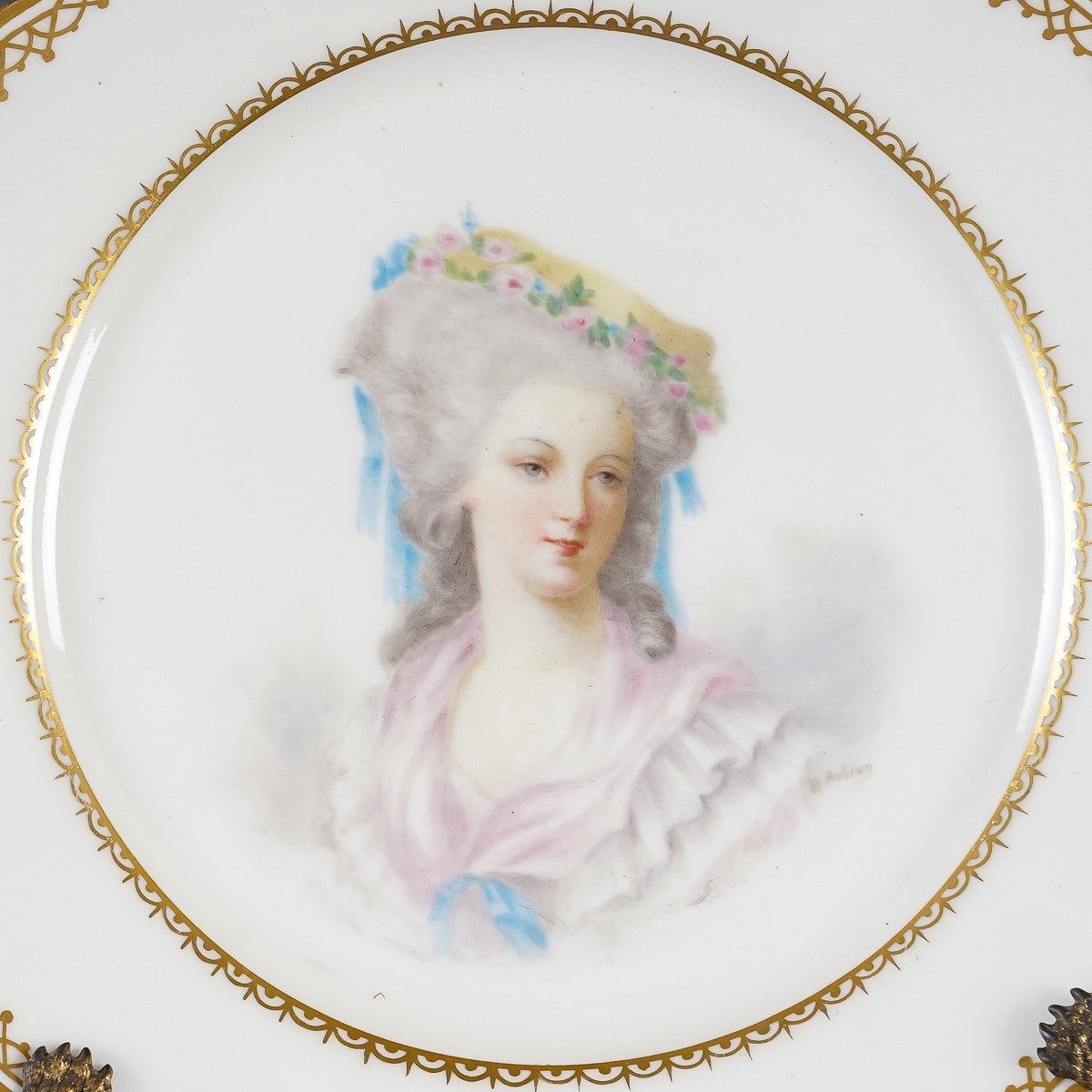 Série d'Assiettes Limoges portraits de Rois et Reines fin du XIXe siècle — 11