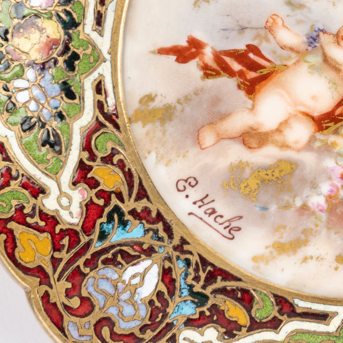 Un coupe en bronze doré et émail cloisonné, fin du XIXe siècle — 6
