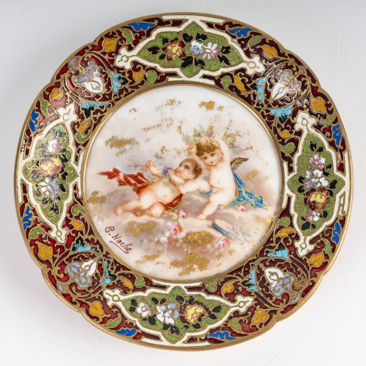 Un coupe en bronze doré et émail cloisonné, fin du XIXe siècle — 4