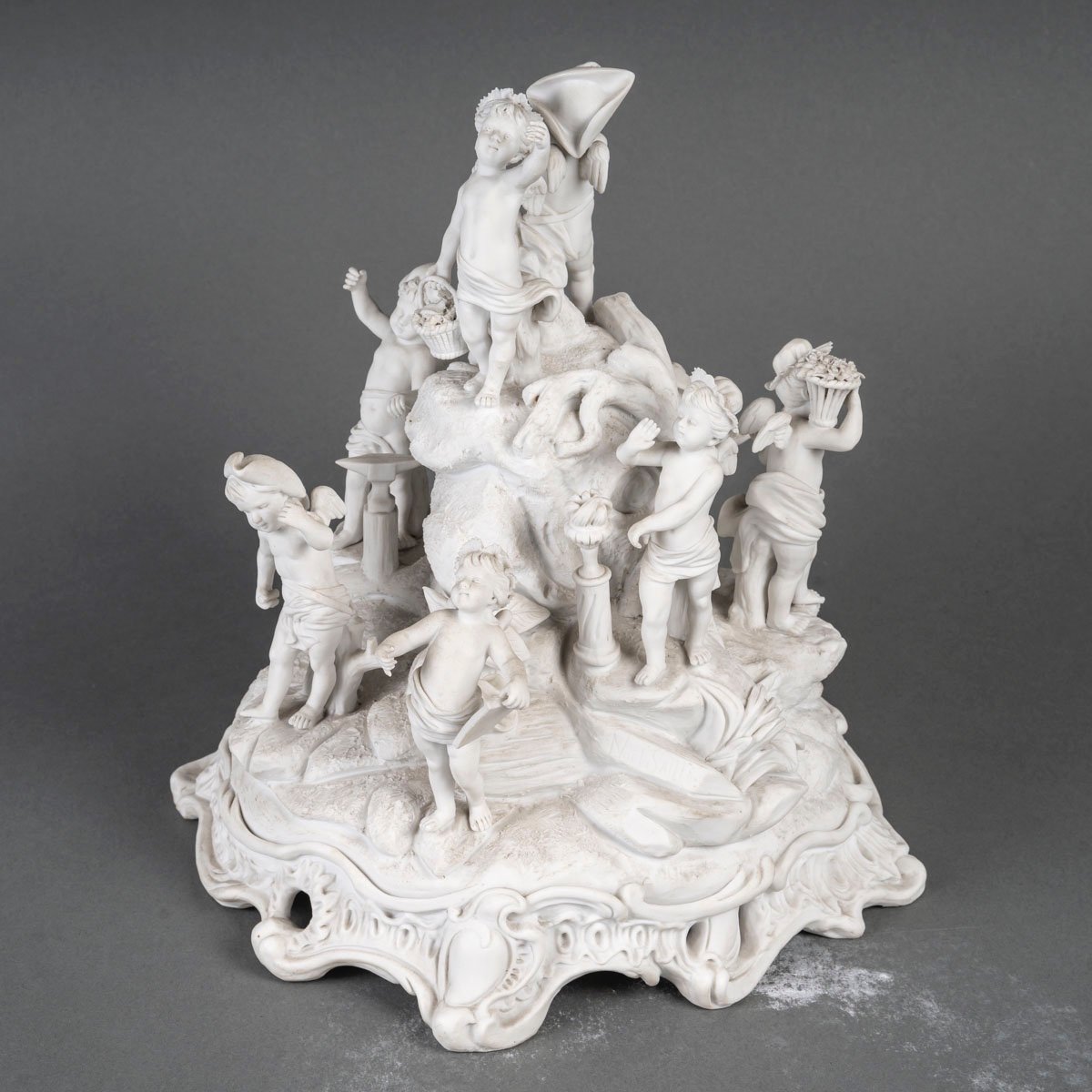 Groupe en biscuit de Sèvres la bacchanale fin du XIXe siècle — 6