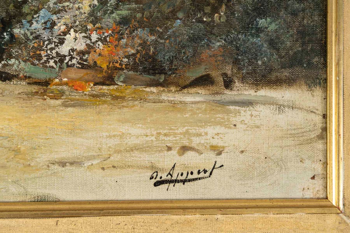 Paire de tableaux huile sur toile, fin du XIXe siècle — 13
