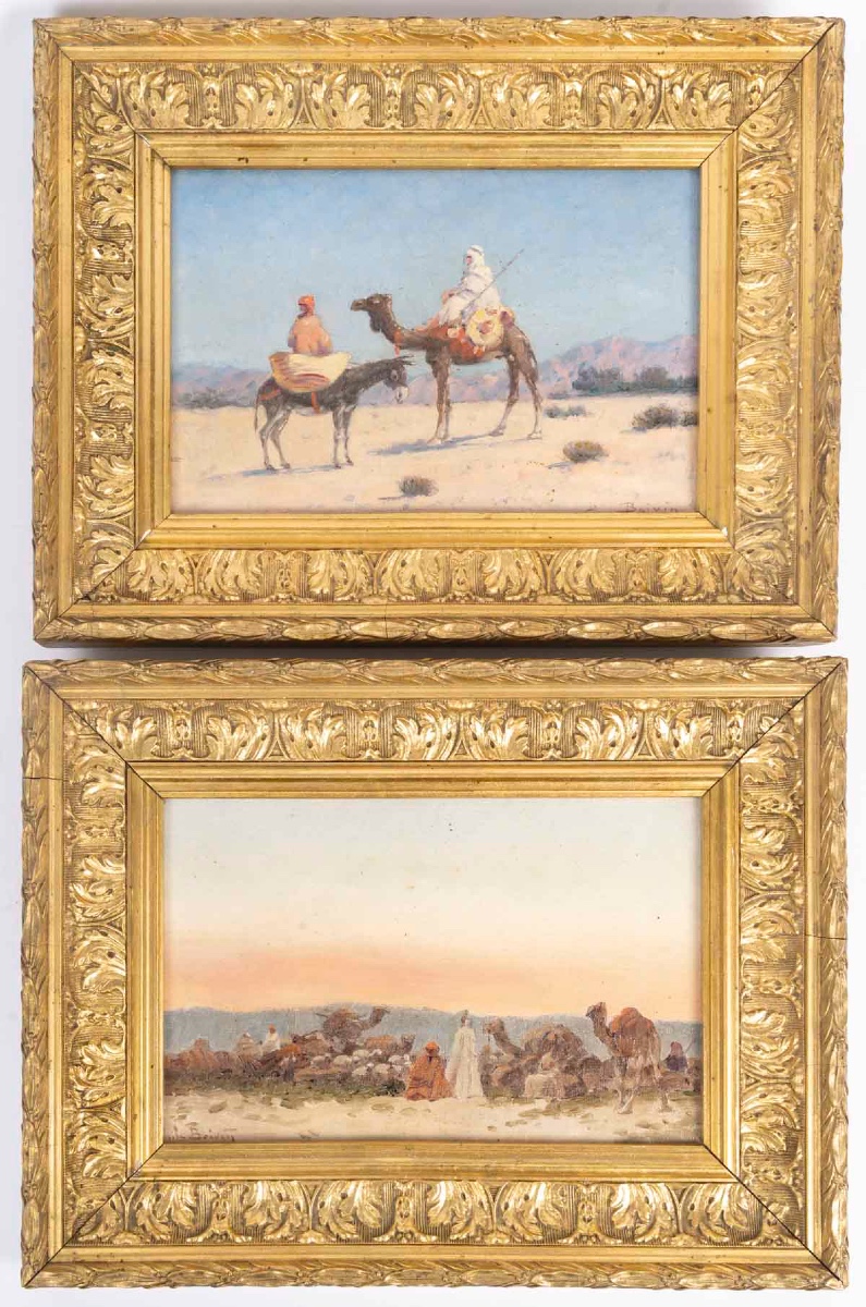 Une paire de tableaux orientalistes huile sur toile, BOIVIN — 2