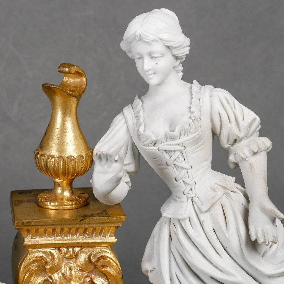 Groupe en biscuit de Sèvres et bronze doré Circa 1880 — 7