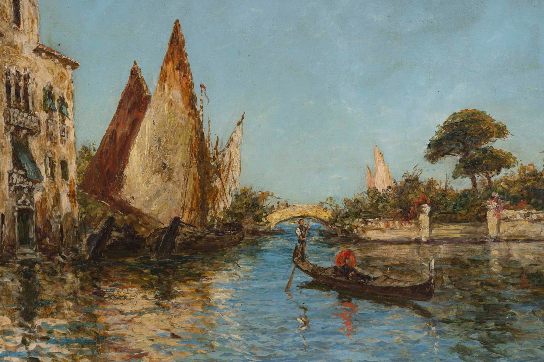 Vue de Venise – signée Cousin (peintre français), XIXe siècle — 12
