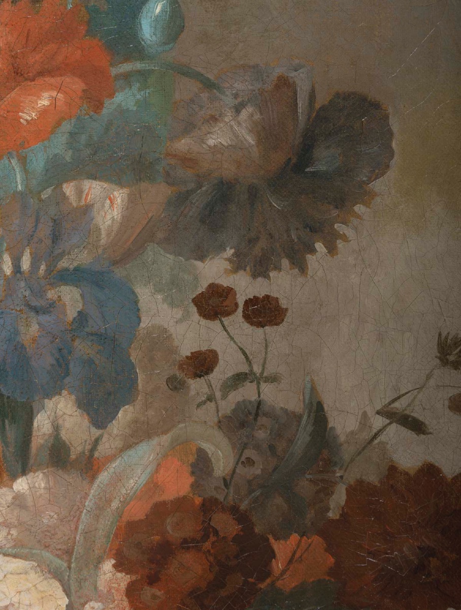 Nature morte aux fleurs – huile sur toile, École française du XIXe siècle — 11
