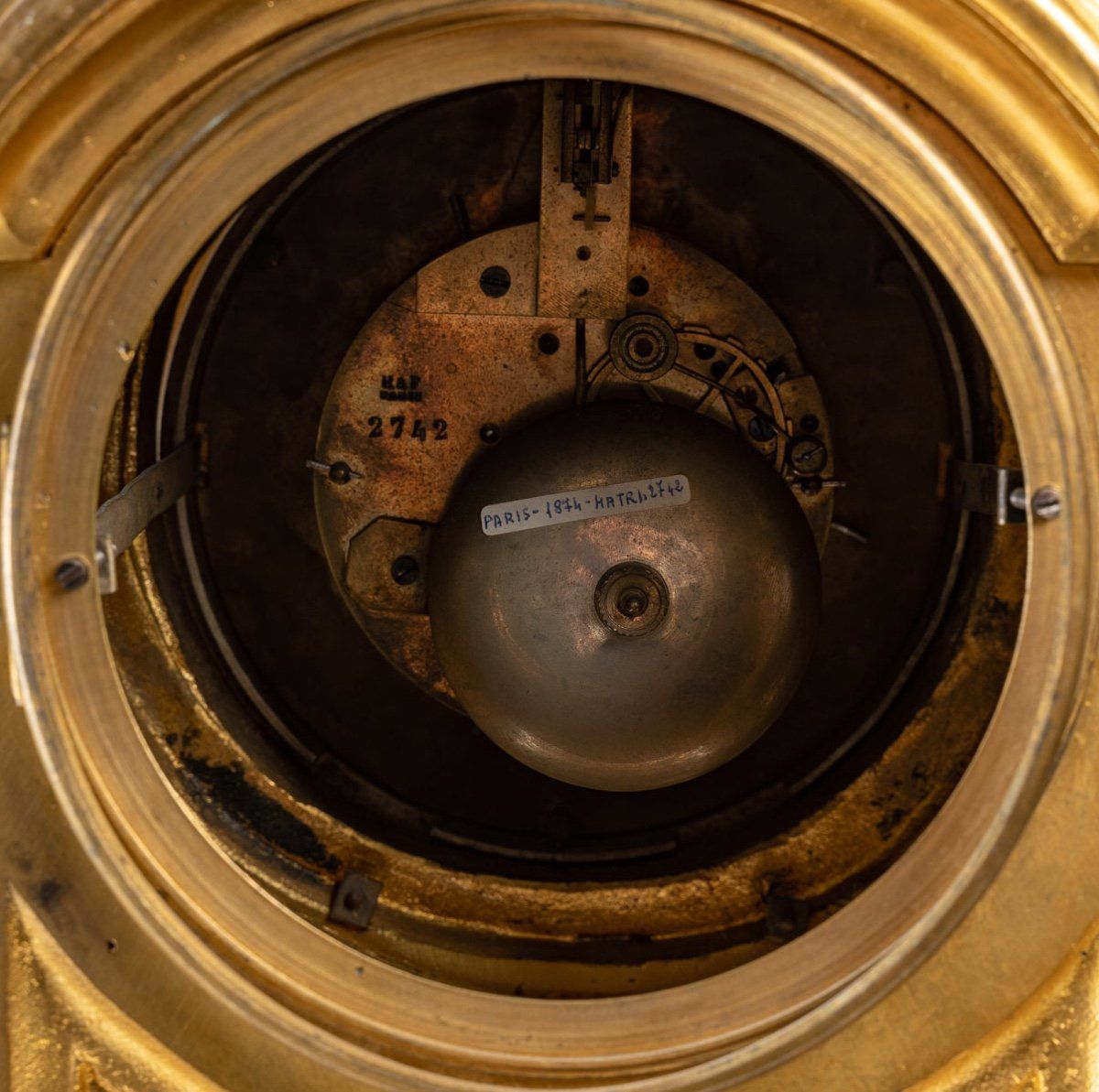 Pendule en bronze doré fin 19eme siècle — 7