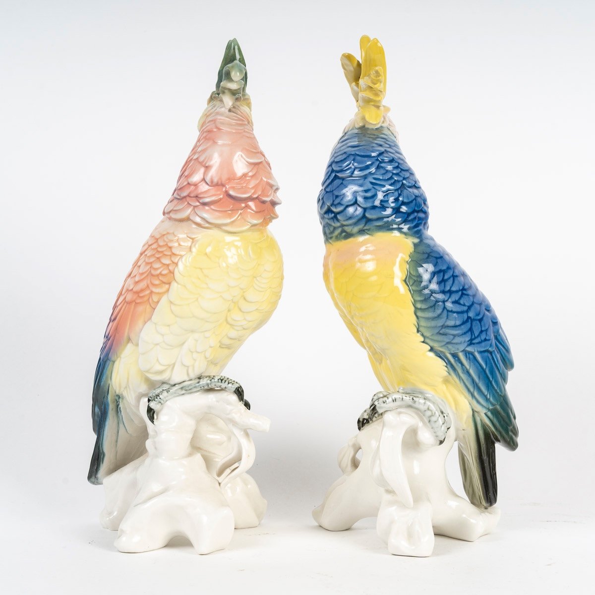 Une paire de sculptures en porcelaine, Saxe - Karl Ens Volkstedt — 7