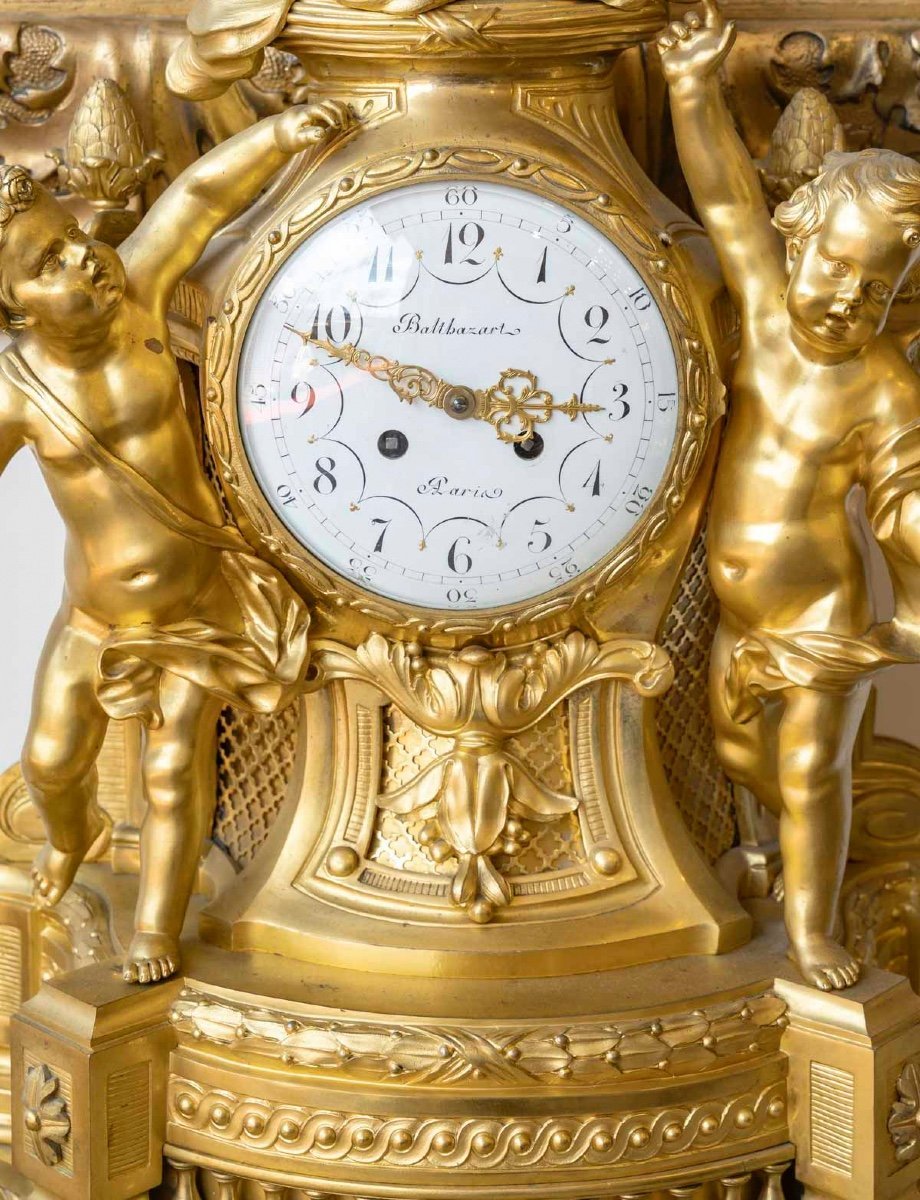 Une pendule au Coq en bronze doré époque XIXe siècle — 6