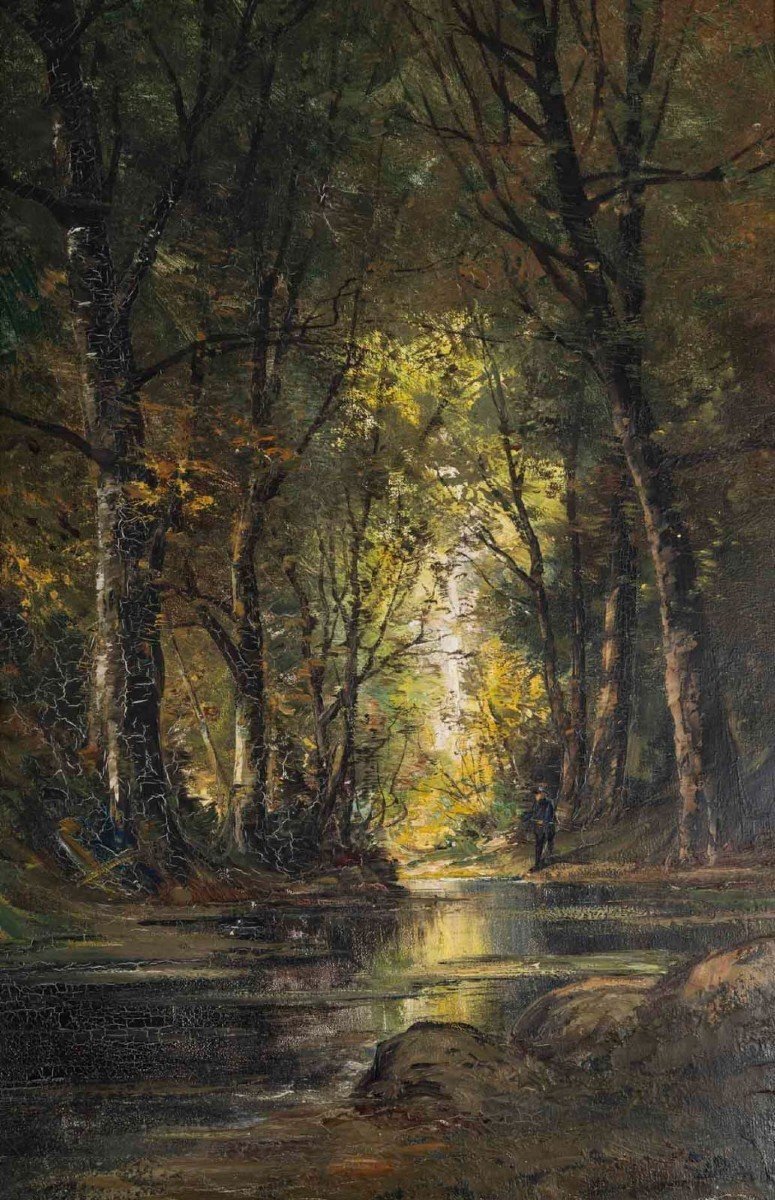 Une paire de tableaux sous-bois, fin du XIXe siècle — 4