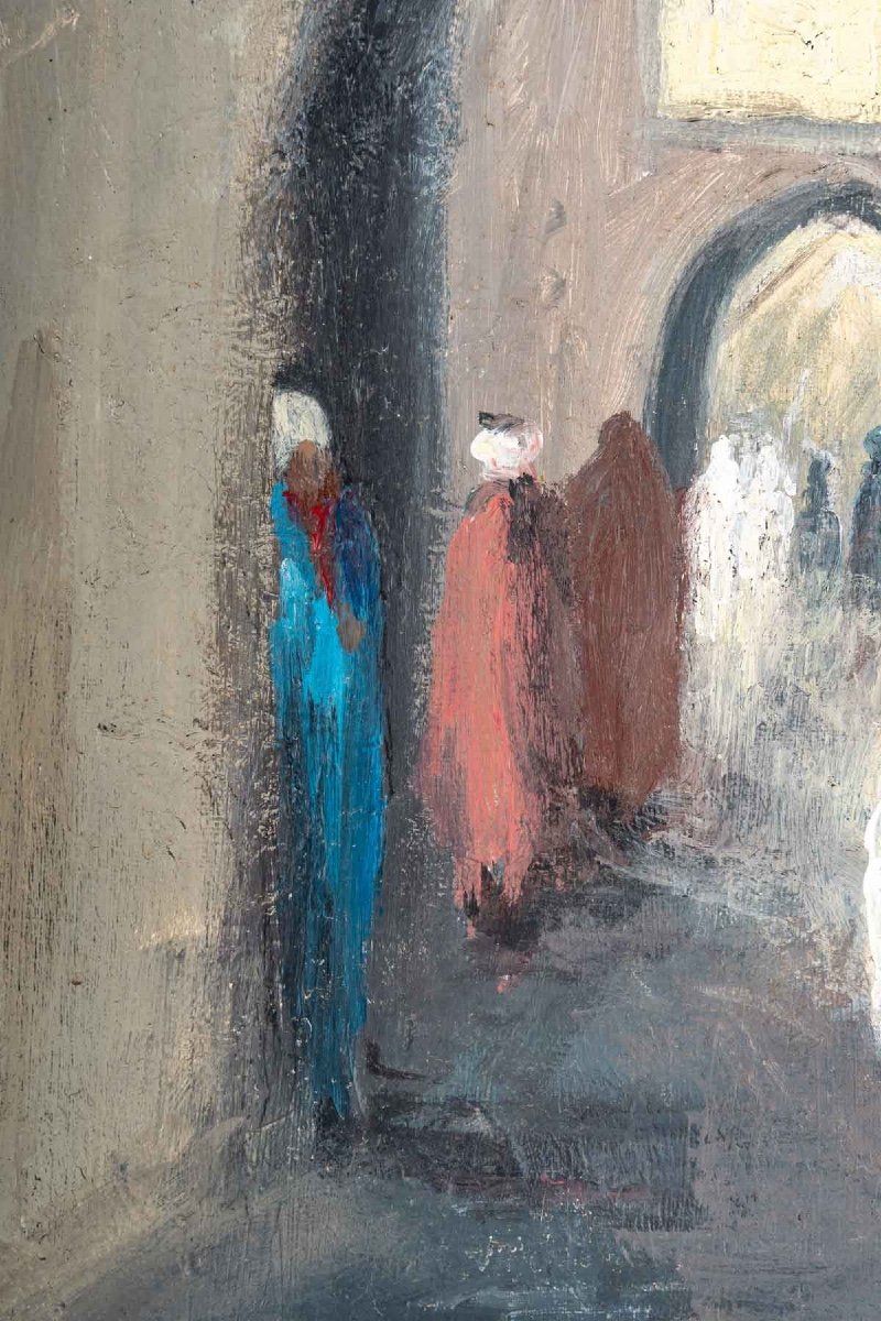 Tableau huile sur toile Marrakech début du XXe siècle — 4
