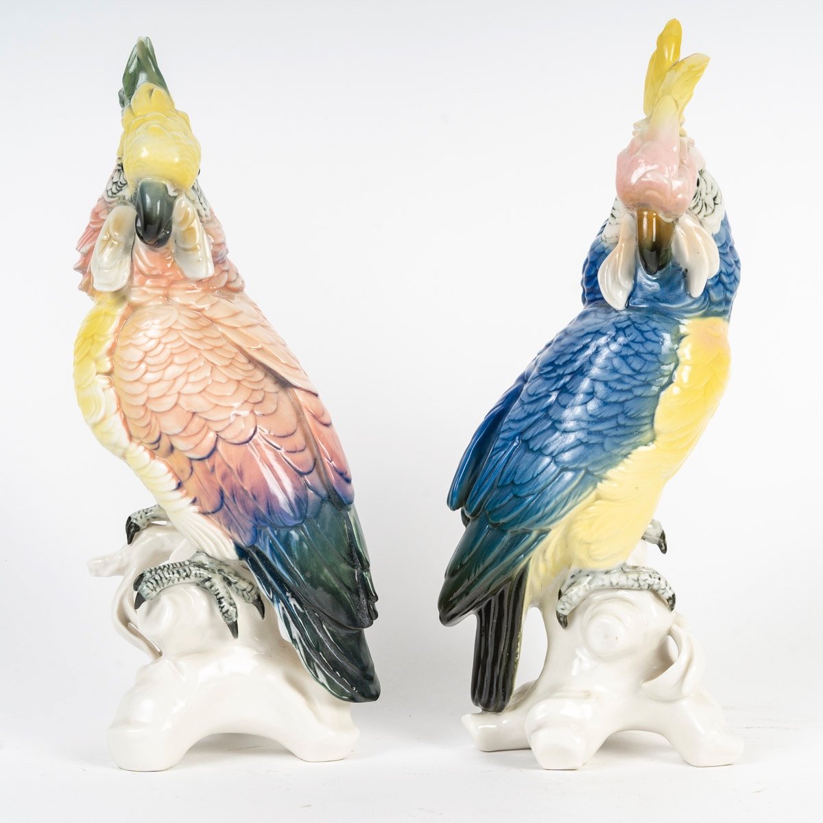 Une paire de sculptures en porcelaine, Saxe - Karl Ens Volkstedt — 4