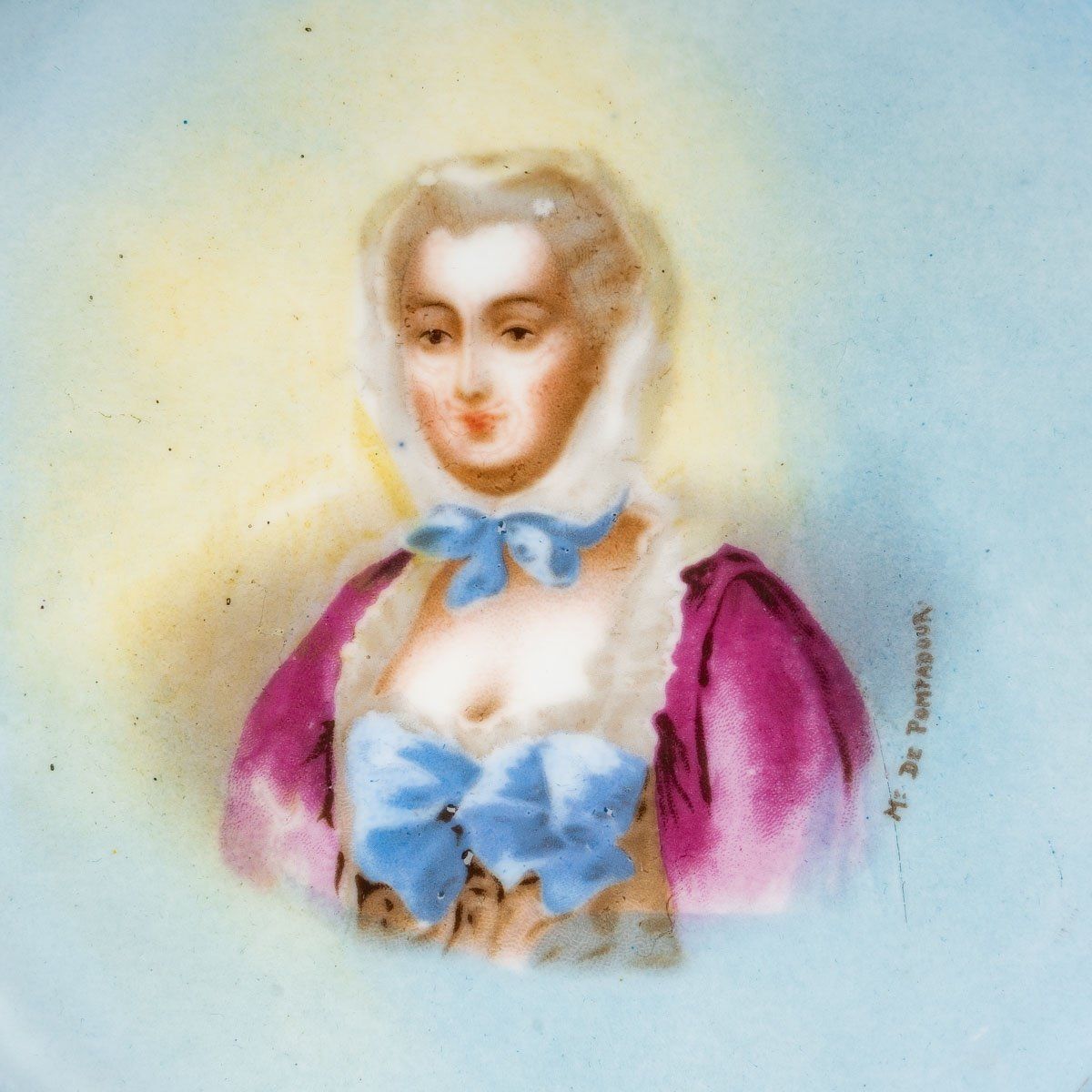 Série d'Assiettes en porcelaine bleu et blanc fin du XIXe siècle — 6