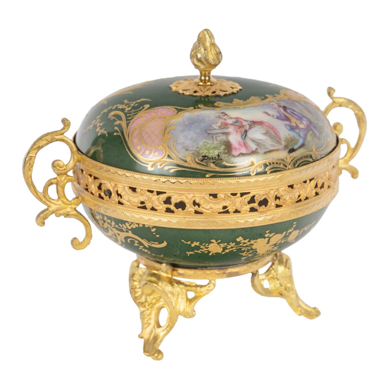 Bonbonnière – brûle-parfum en porcelaine, Sèvres XIXe siècle — 14