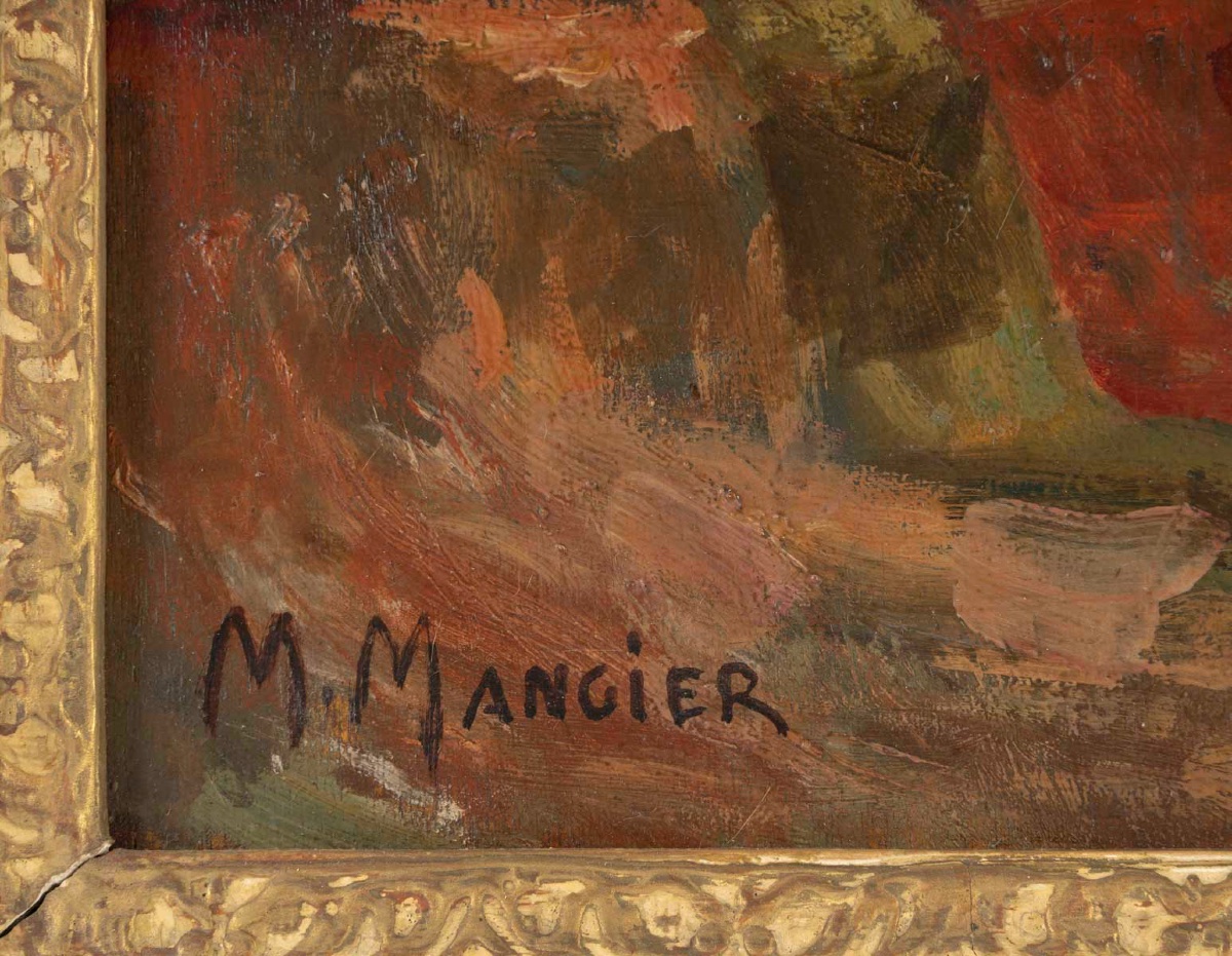 Marius Mangier – Nature morte au vase fleuri – vers 1900-1920 — 4