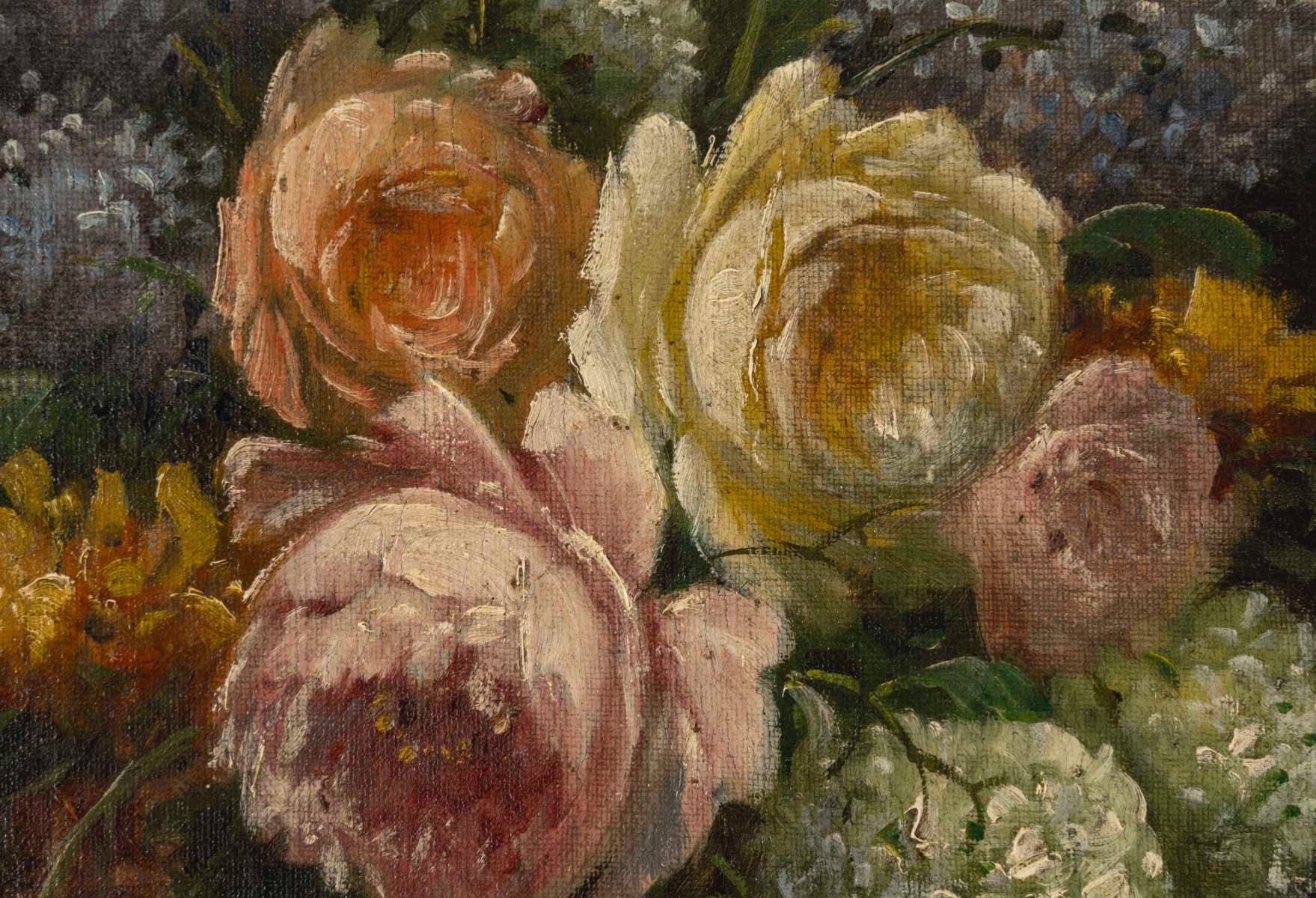 Paire de tableaux fleurs Surian — 22