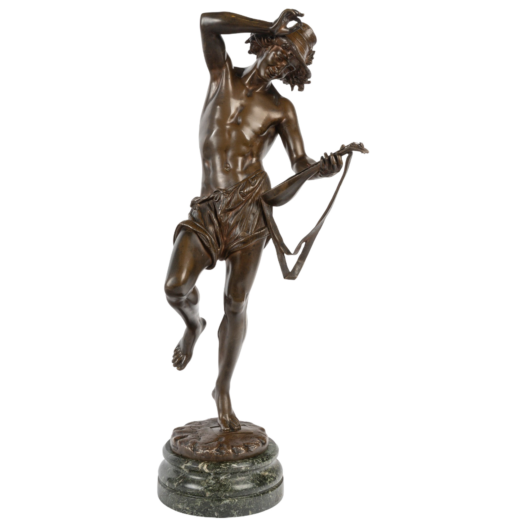 Bronze à patine brune, A. Carrier, fondeur V. Colin & Cie, Paris, fin du XIXe siècle — 11