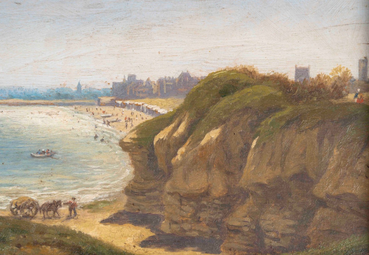 École du XIXe siècle paire de paysages, huiles sur panneau — 7