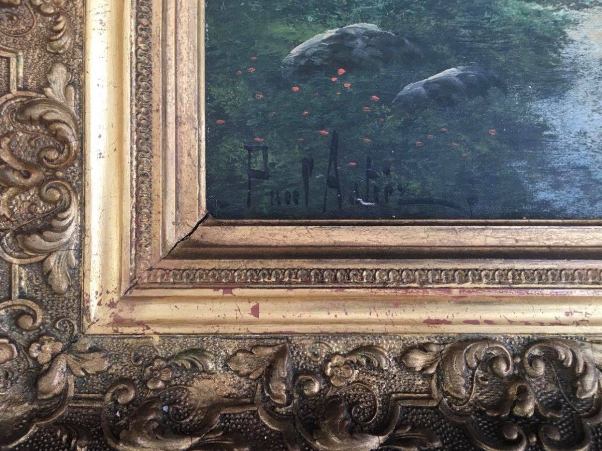 Paul ASTIER (XIX-XX) - paysage lacustre au moulin à vent — 3
