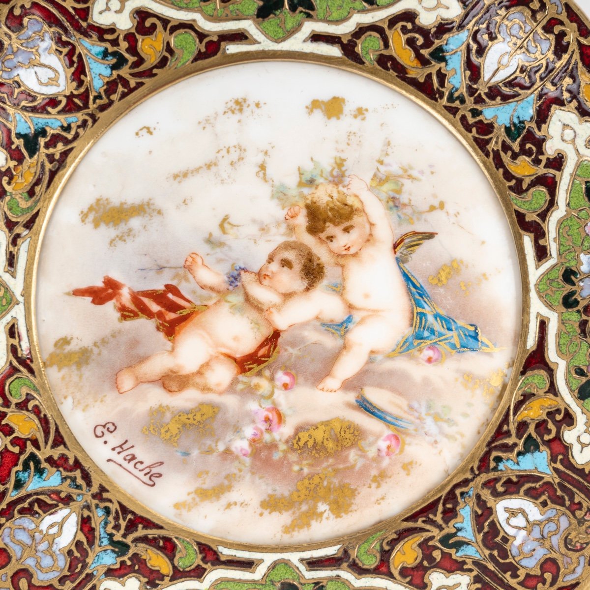 Un coupe en bronze doré et émail cloisonné, fin du XIXe siècle — 2