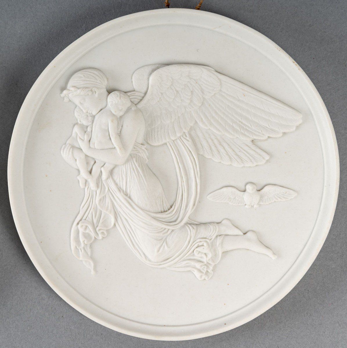Paire de Plaques biscuit porcelaine de style art nouveau — 11