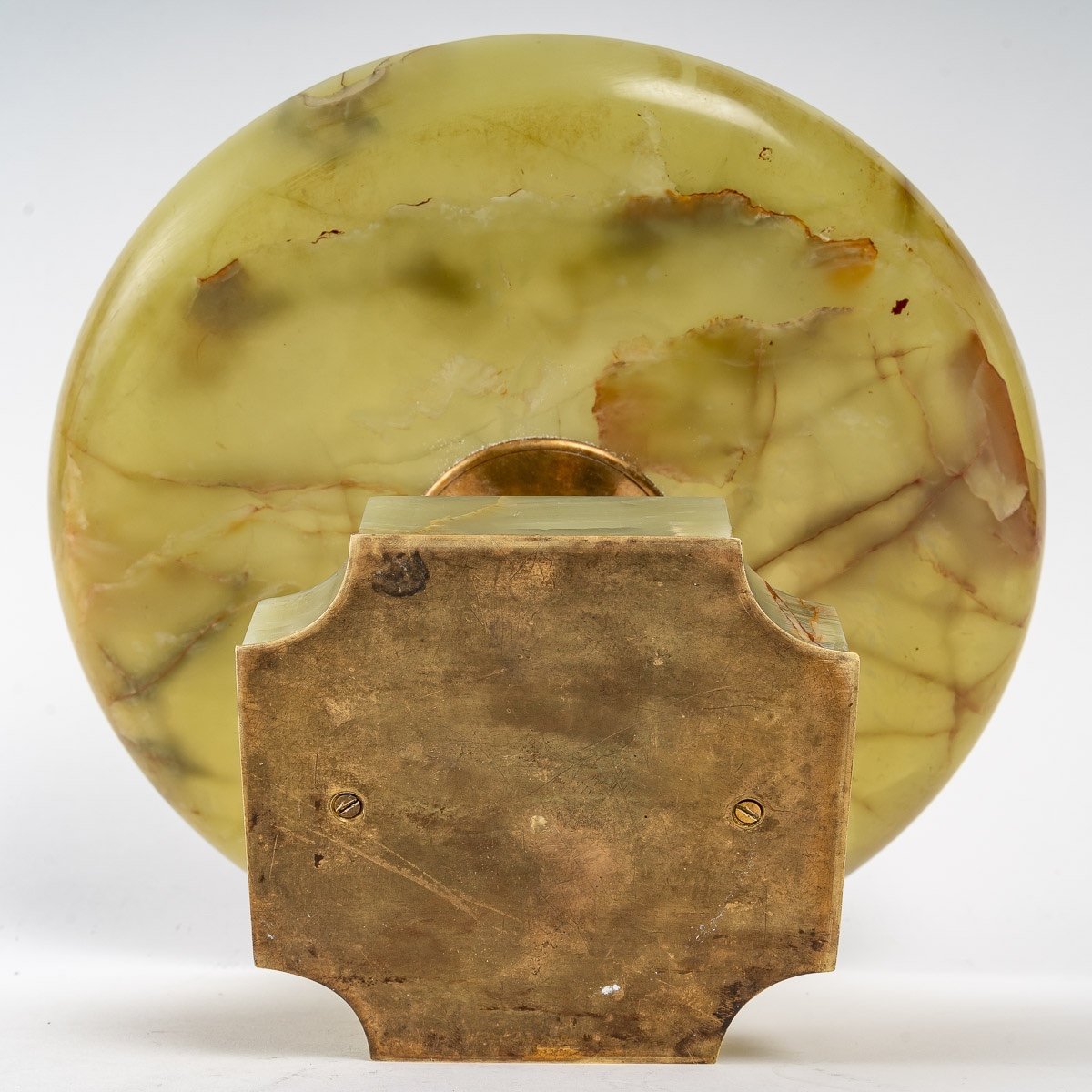 Une coupe en Onyx vert et bronze cloisonnée fin du XIXe siècle — 11