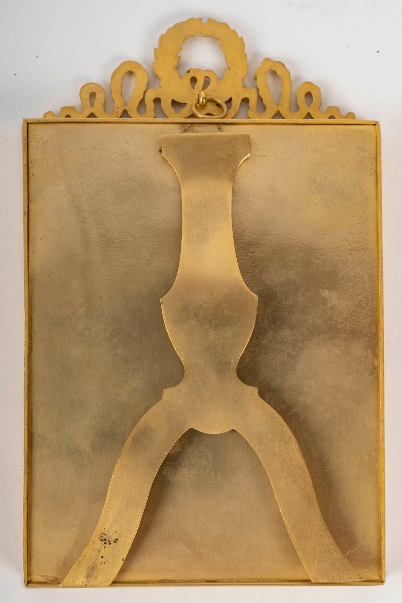 Un Cadre Photo en bronze doré, fin du XIXe siècle — 3