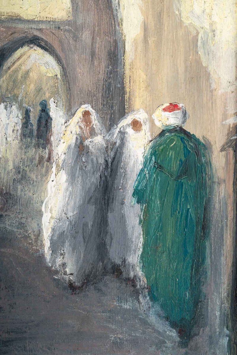 Tableau huile sur toile Marrakech début du XXe siècle — 5