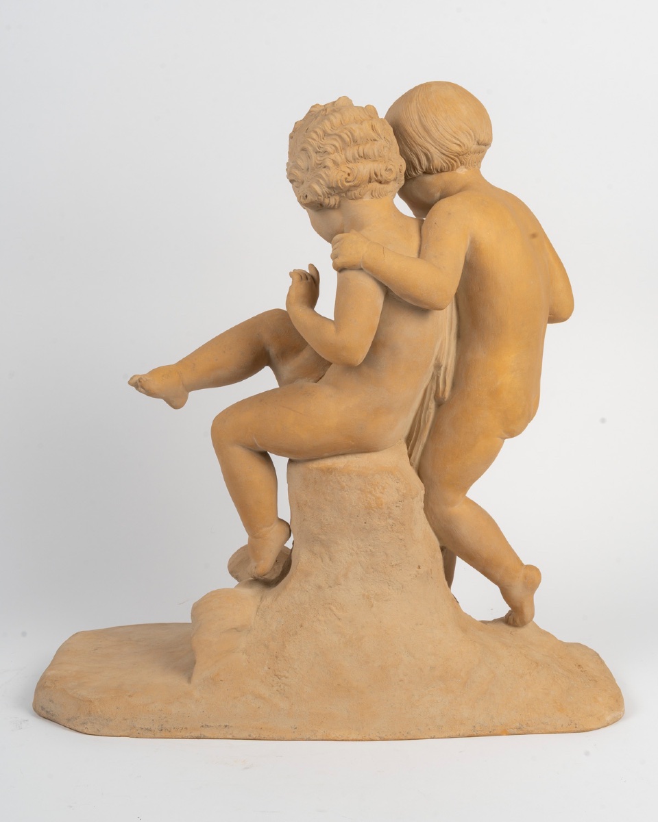 Une sculpture en terre cuite, E BARYER fin du XIXe siècle — 10
