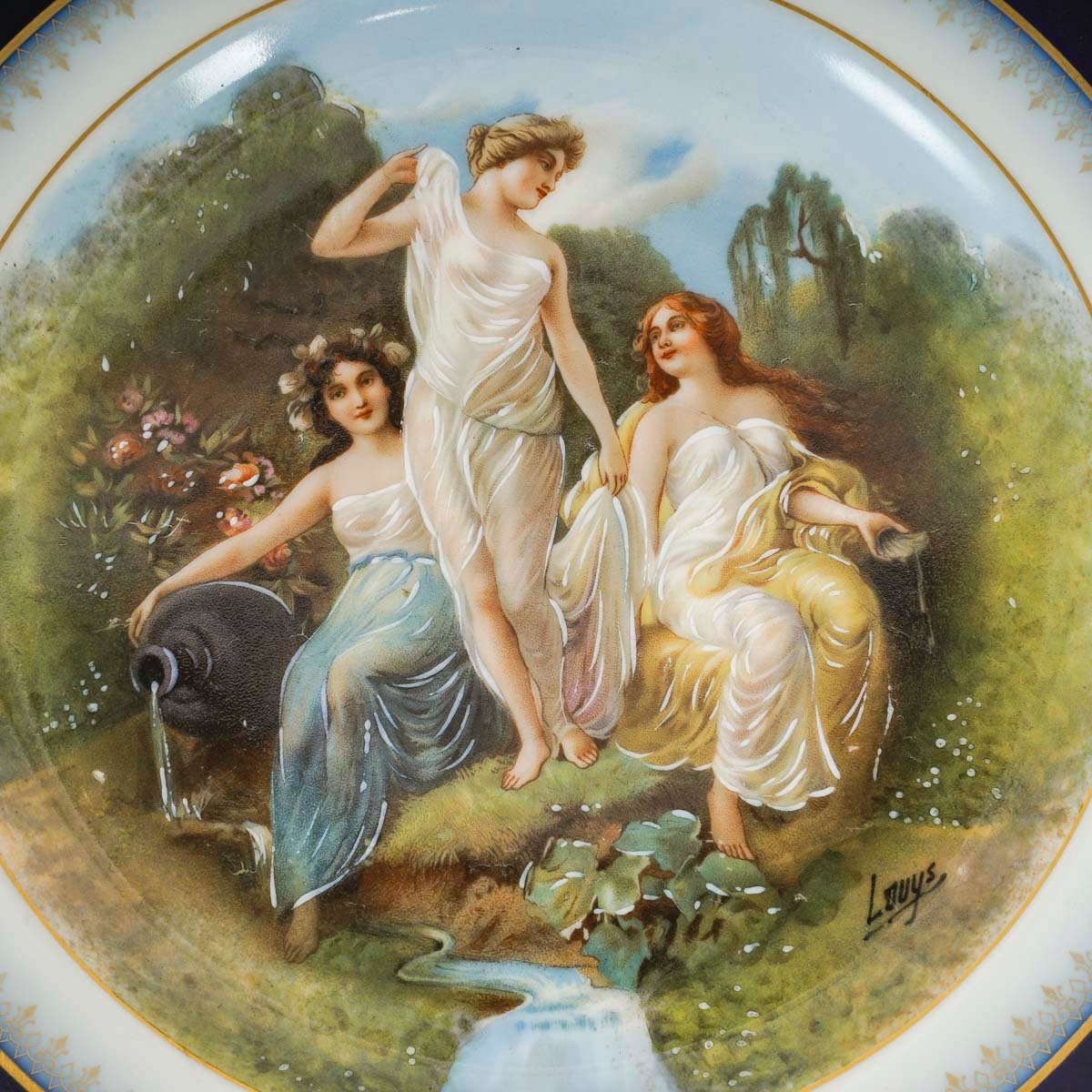 Une paire d'assiettes en porcelaine de Limoges début du XXe siècle — 6