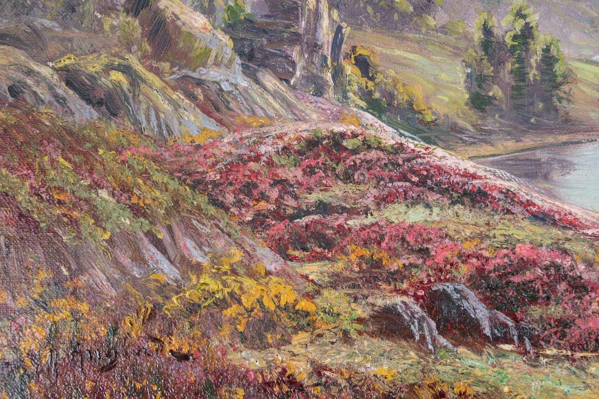 Tableau paysage Gaston Anglade, fin du XIXe siècle — 5