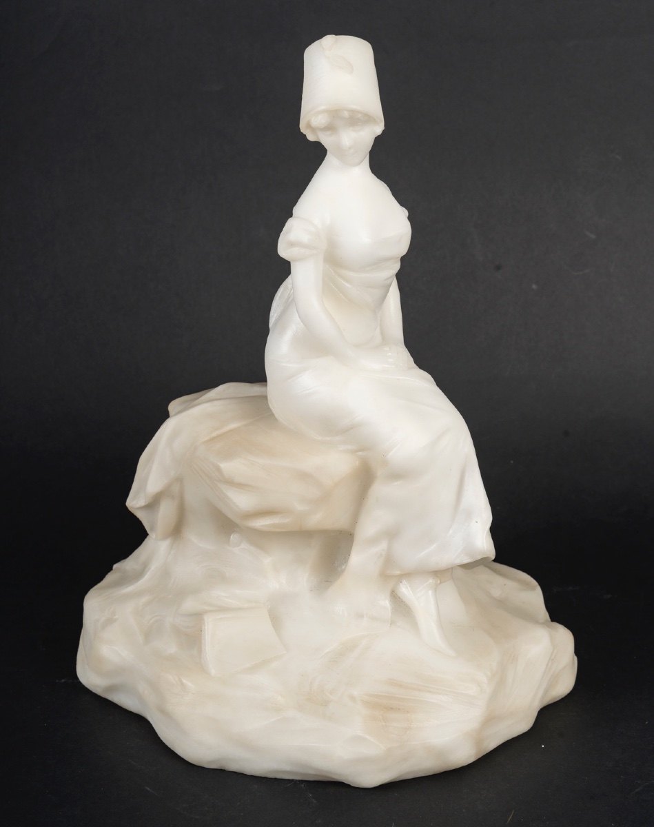 Une sculpture en albâtre, Georges Van Der Straeten, fin du XIXe siècle — 2