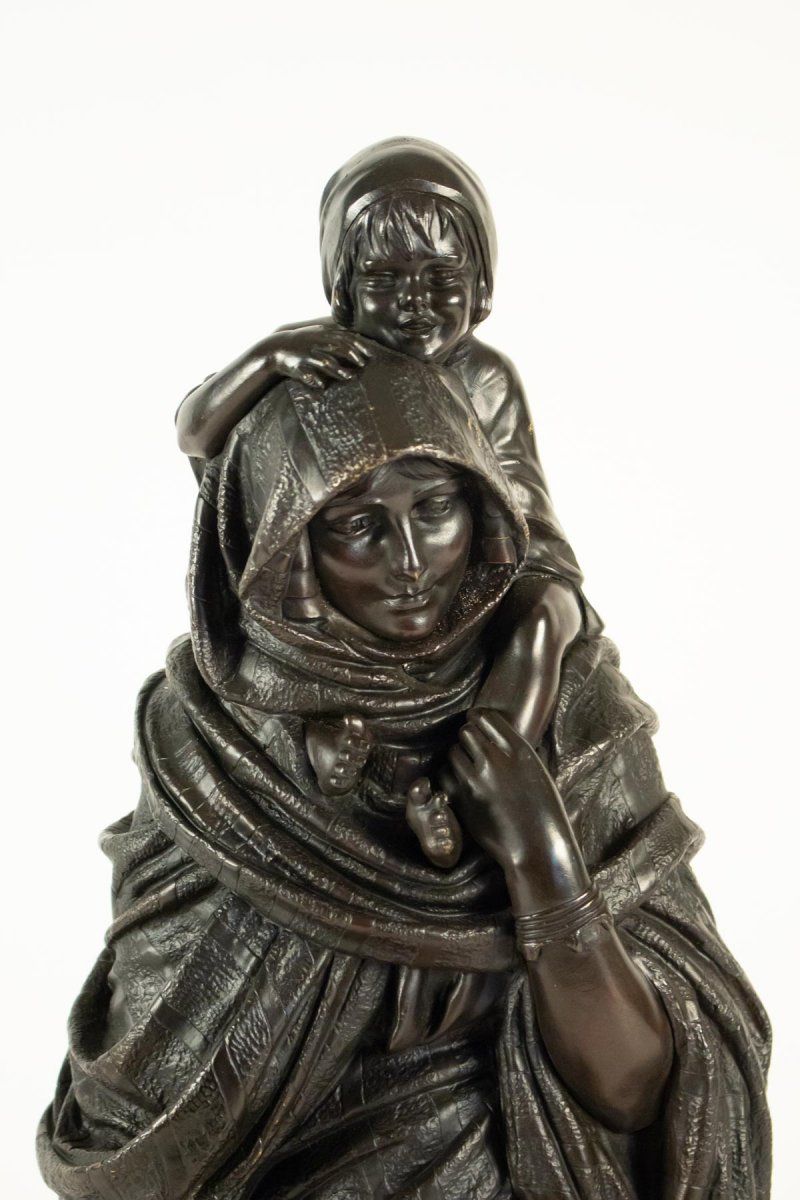 Chiparus Demetre, Statue Orientaliste en bronze à Patine Brune — 3