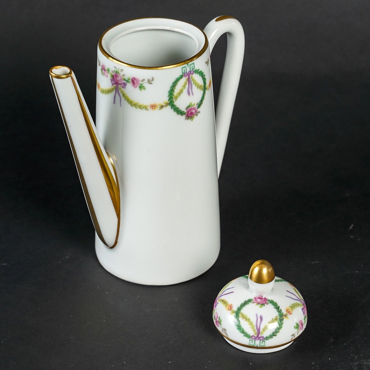 Service thé et café tête à tête en porcelaine de Limoges — 12