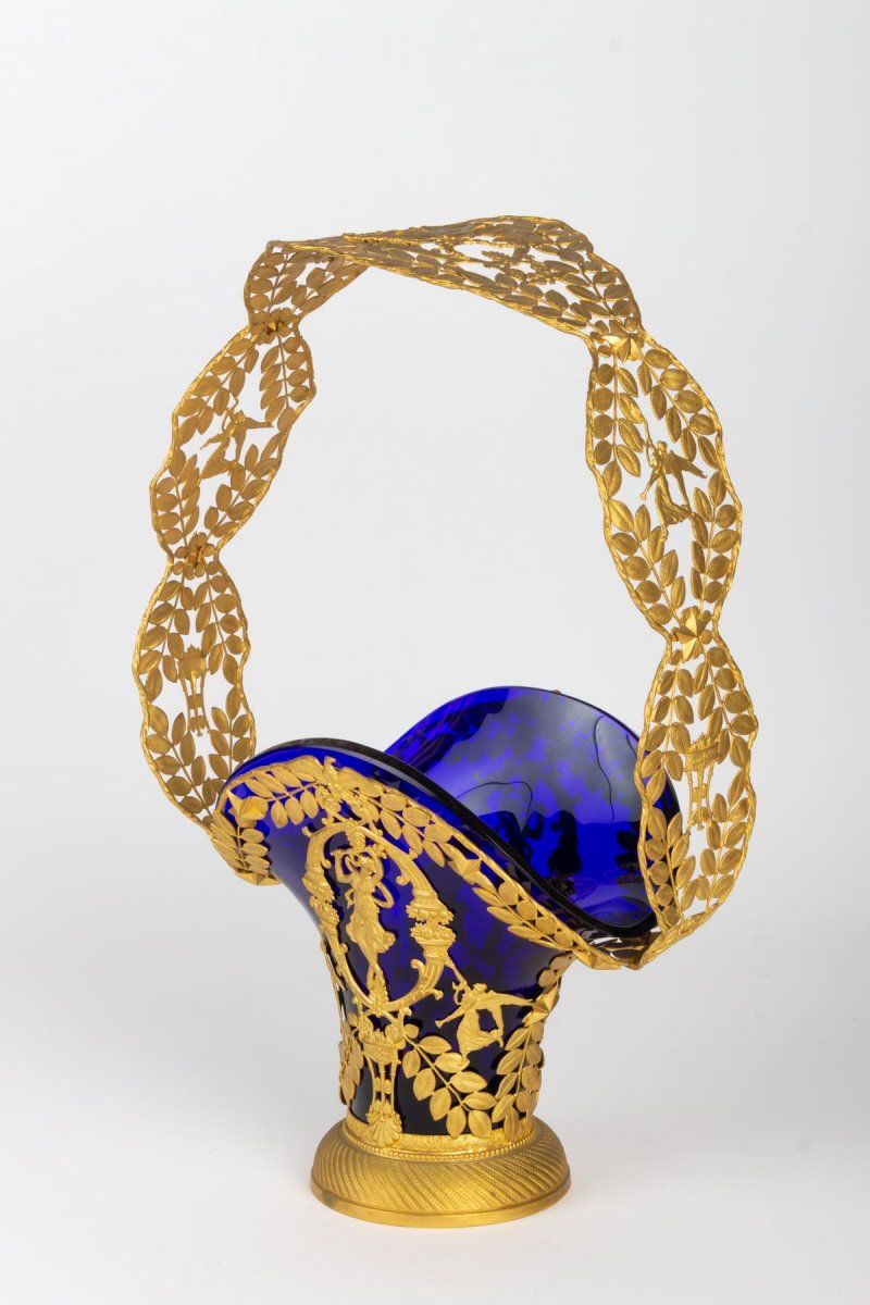 Panier cristal et bronze doré — 4