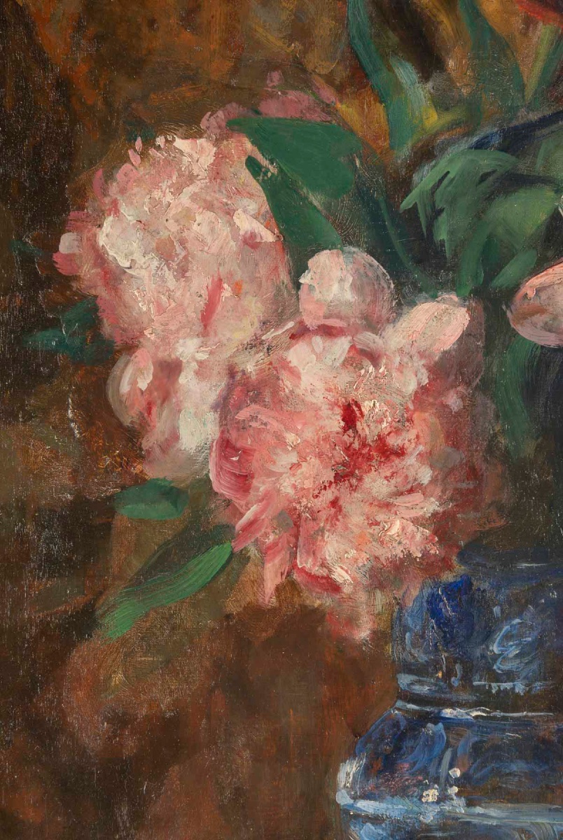 Marius Mangier – Nature morte au vase fleuri – vers 1900-1920 — 6
