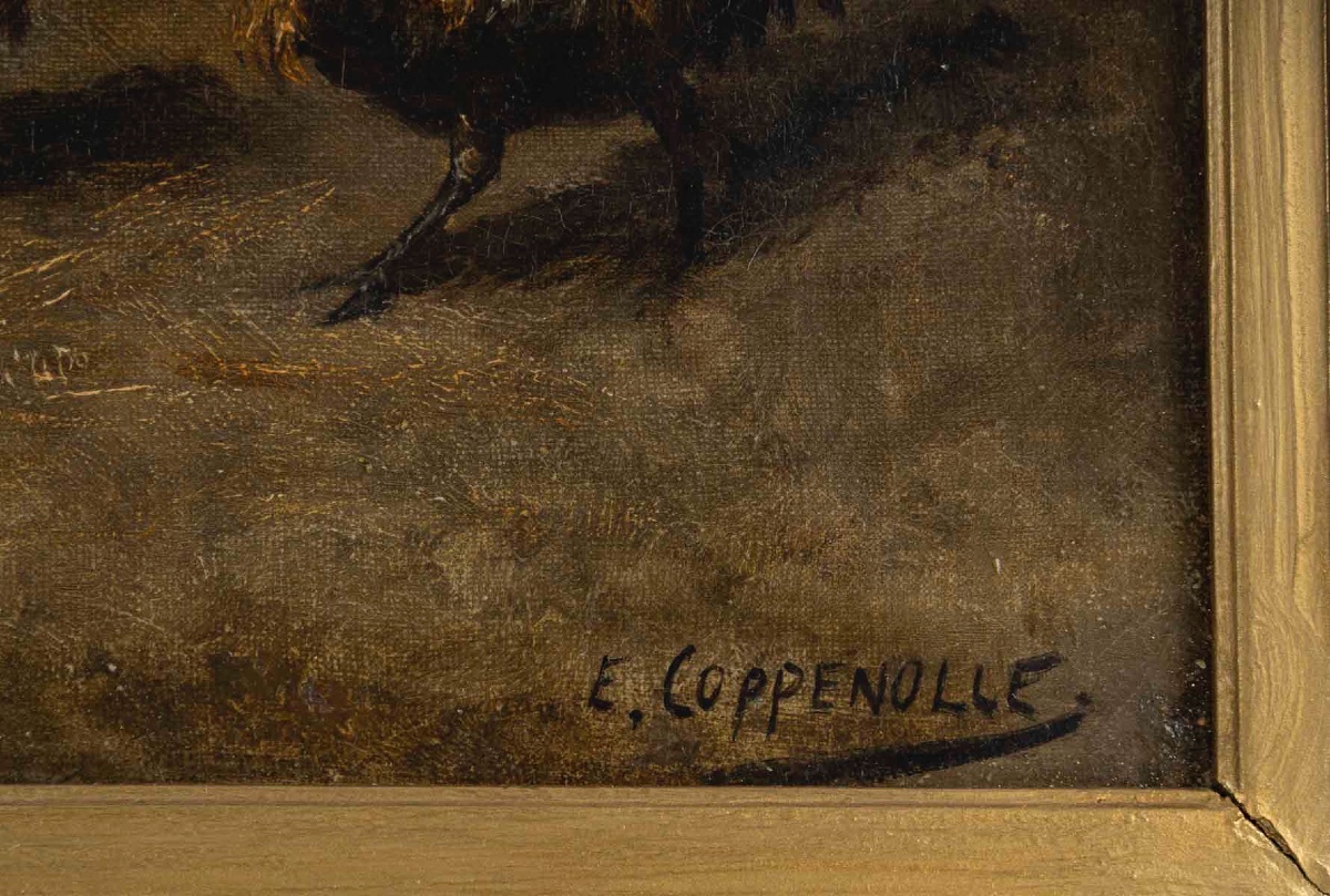Tableau de basse court Coppenolle, fin XIXè siècle — 7