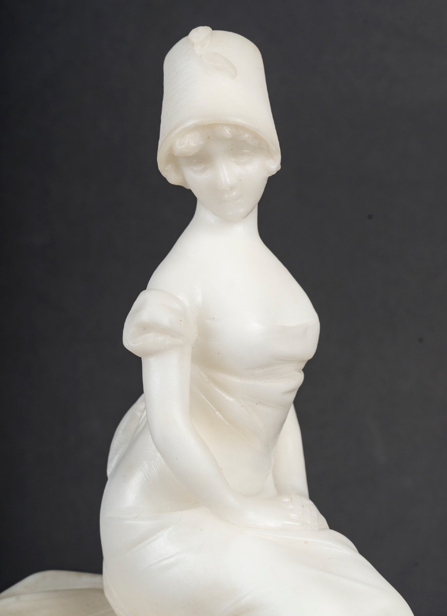 Une sculpture en albâtre, Georges Van Der Straeten, fin du XIXe siècle — 8