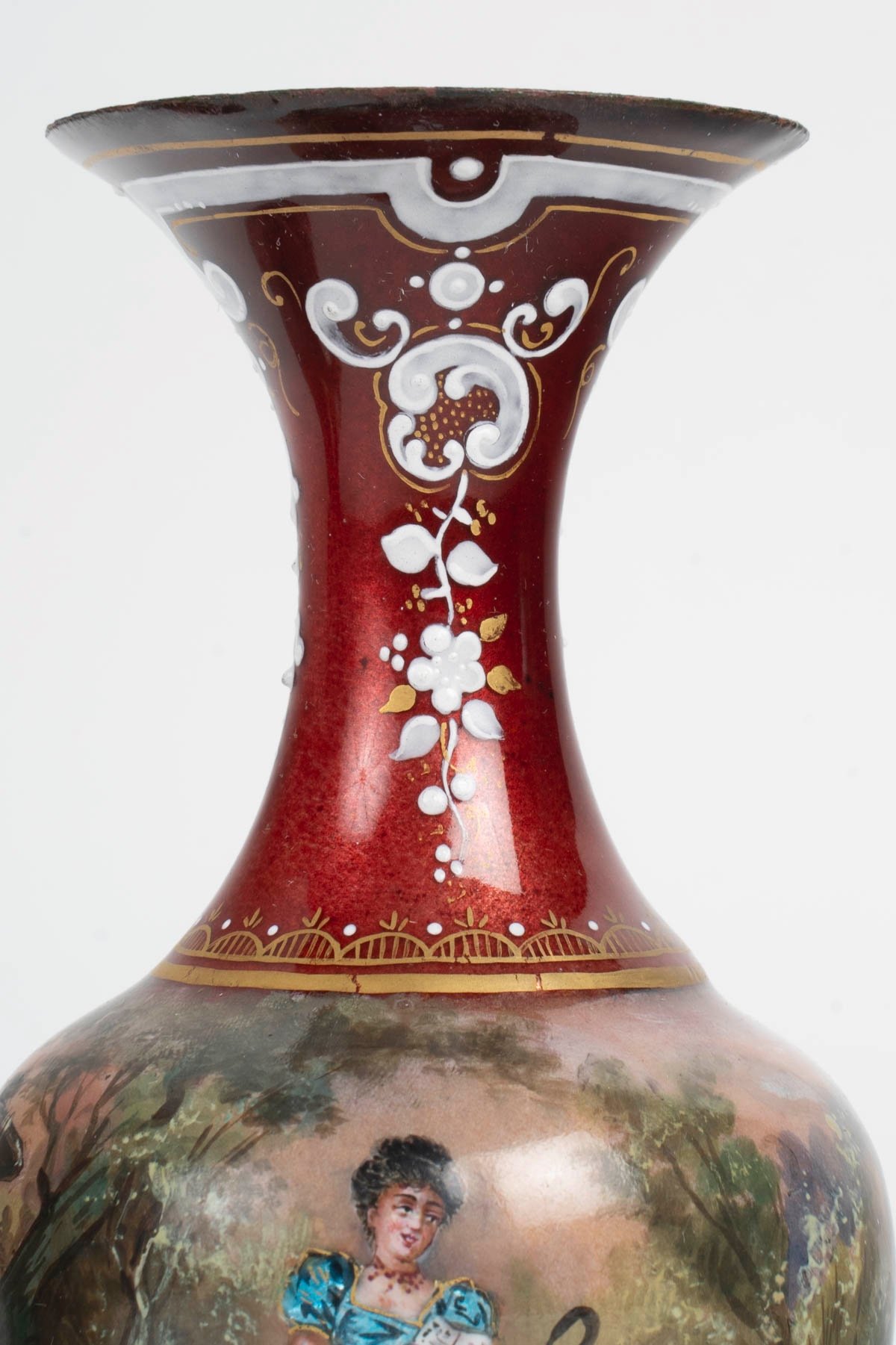 Une paire de vases en émail, fin XIXè siècle — 9