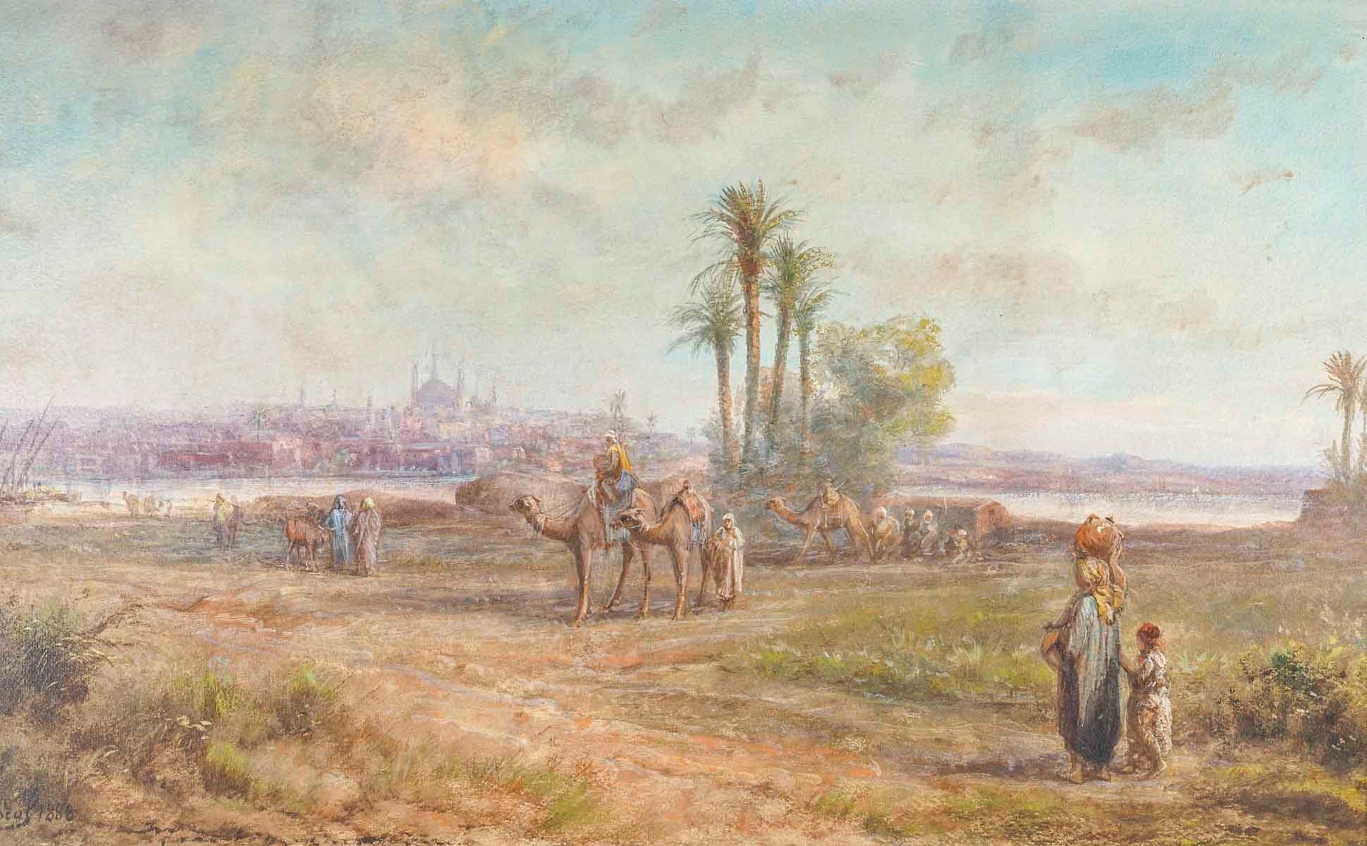Un tableau Orientaliste P. Pascal fin du XIXe siècle — 3