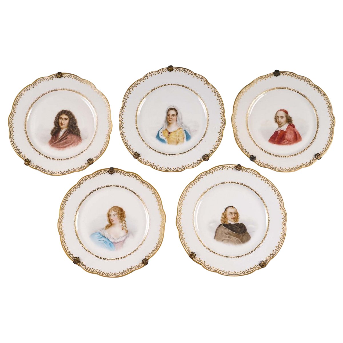 Série d'Assiettes Limoges portraits de Rois et Reines fin du XIXe siècle — 2
