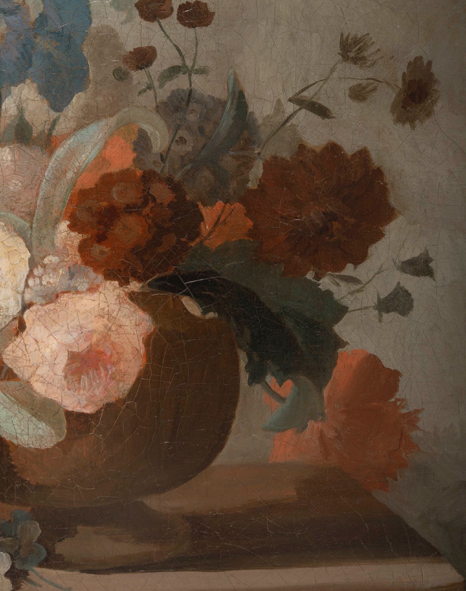 Nature morte aux fleurs – huile sur toile, École française du XIXe siècle — 10