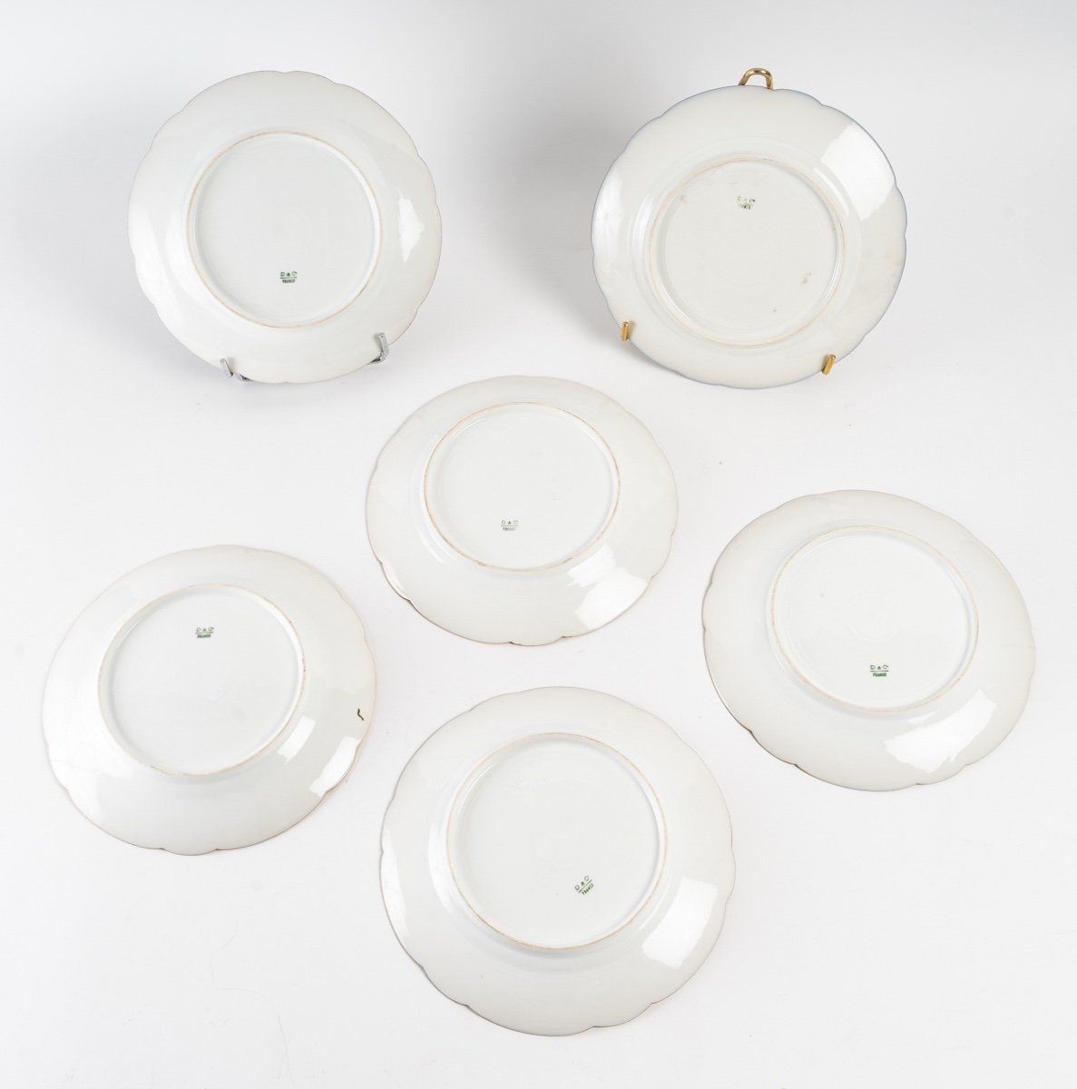 Série d'Assiettes en porcelaine bleu et blanc fin du XIXe siècle — 4